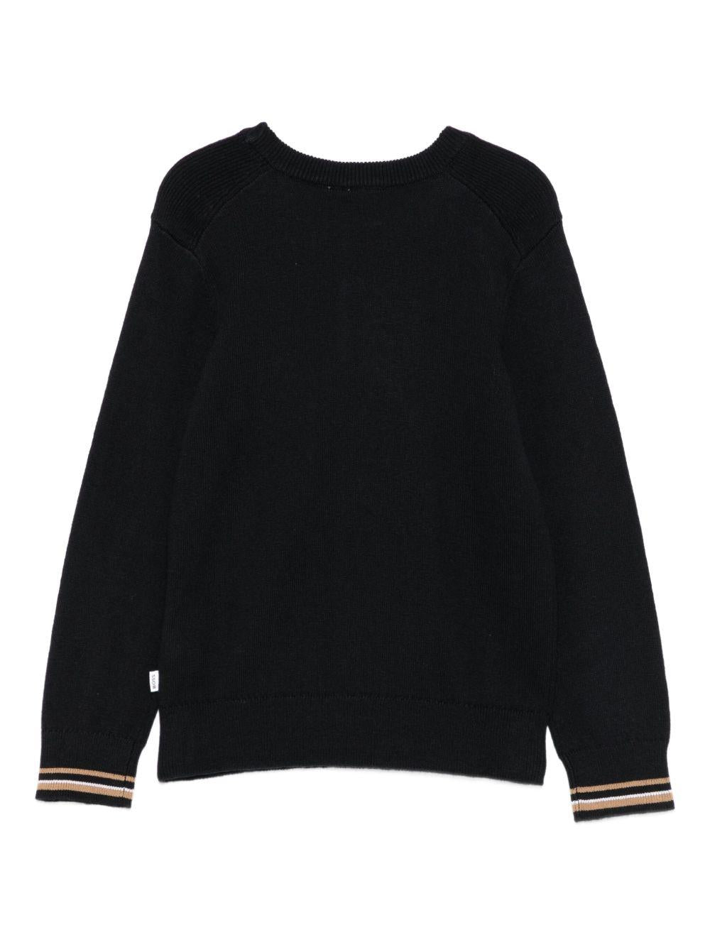 Maglione nero per bambino J52343 09B Boss Kids 