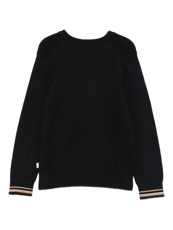 Maglione nero per bambino J52343 09B Boss Kids 