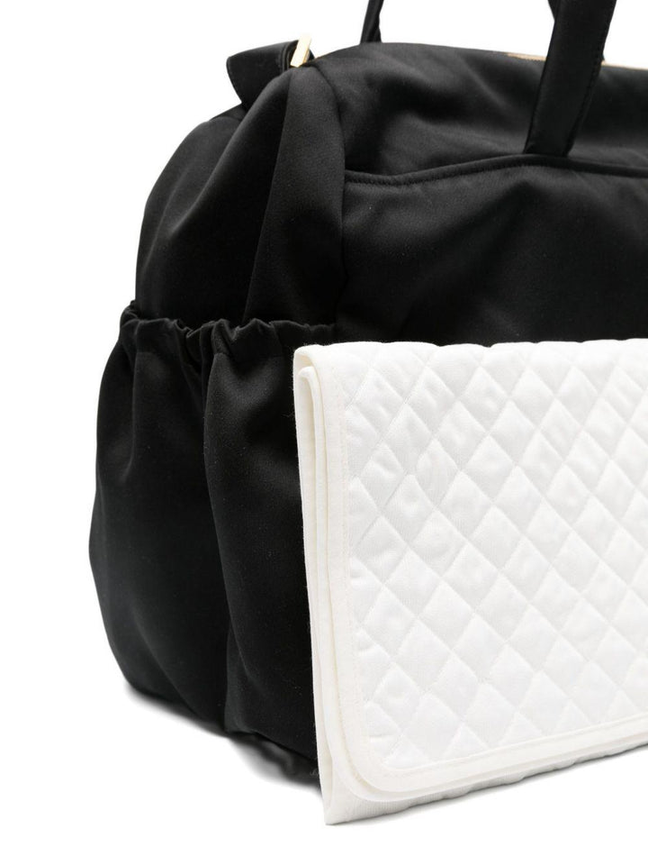 Borsa mamma nera per bambina ENBO0270RA016 N000 Elisabetta Franchi Kids 