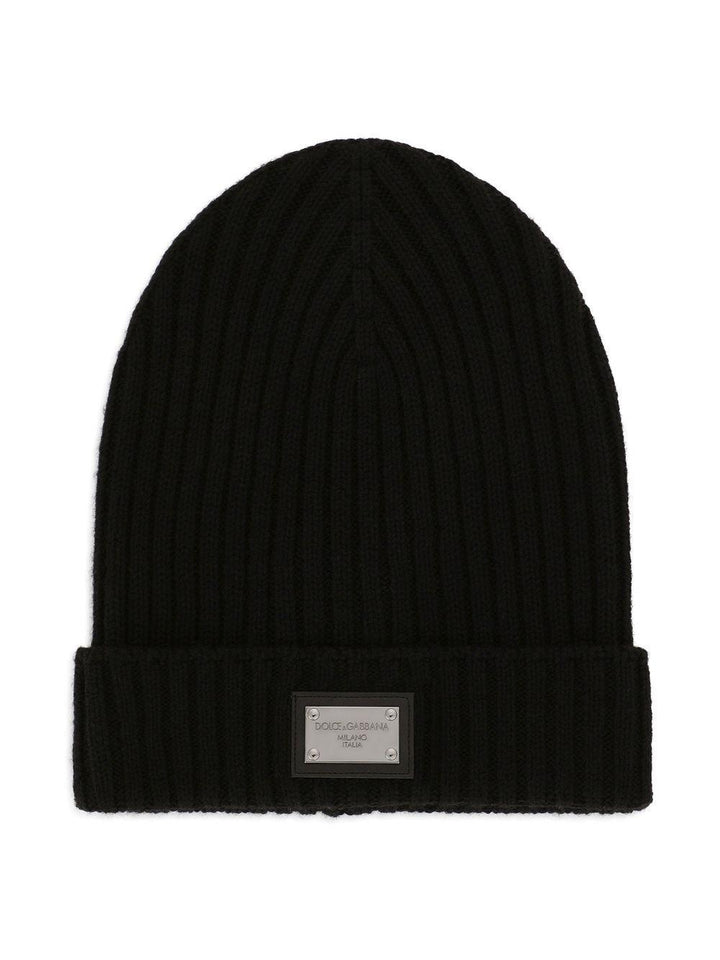Cappello nero per bambino LBKH82JCVD6 N0000 Dolce & Gabbana Kids 