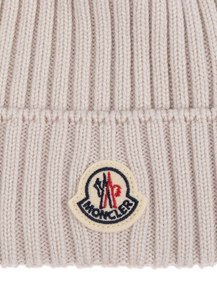 Cappello beige per bambino 9543B00011A9327 216 Moncler Kids 