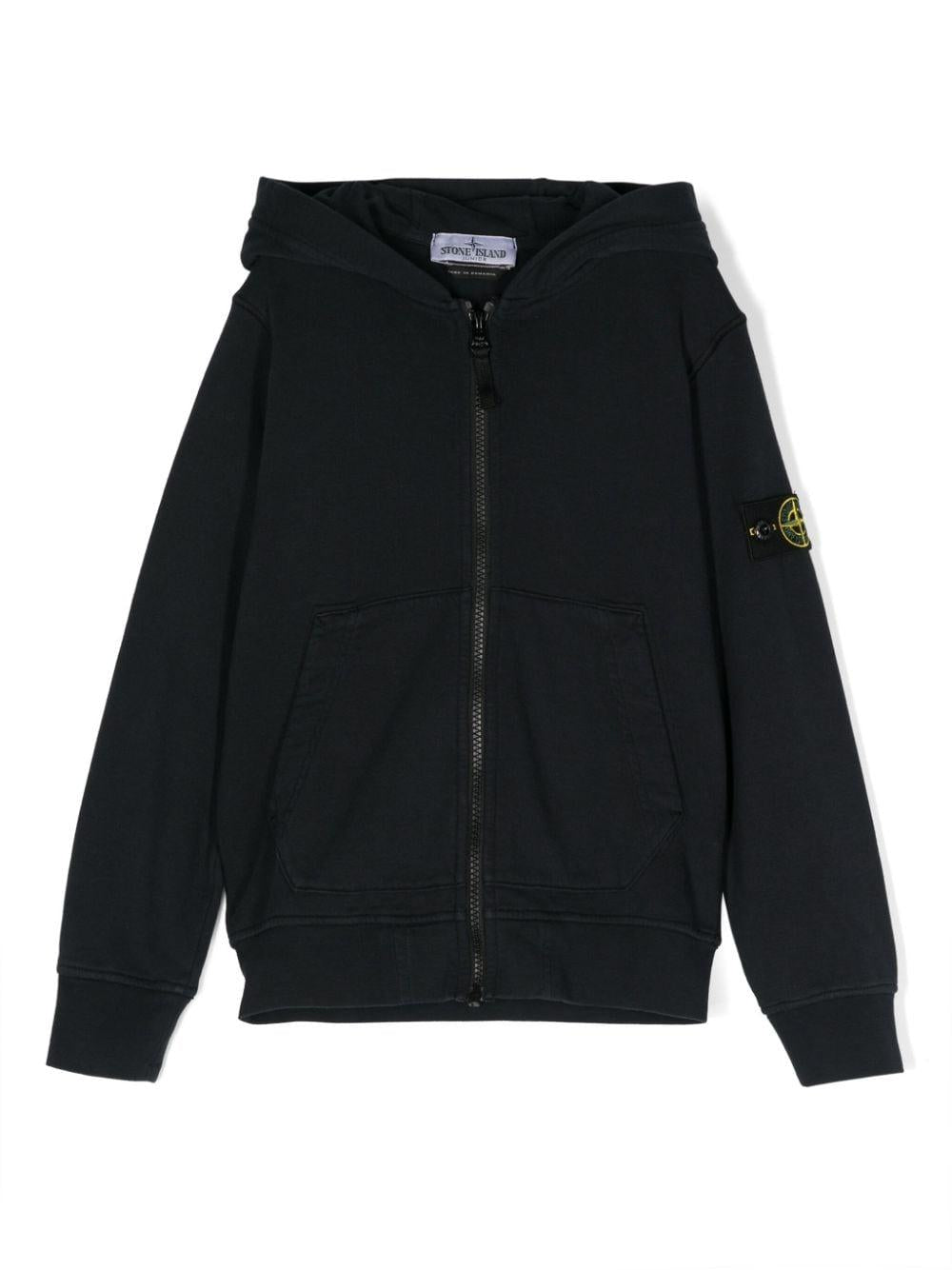 Midnight blue sweatshirt for boys with logo