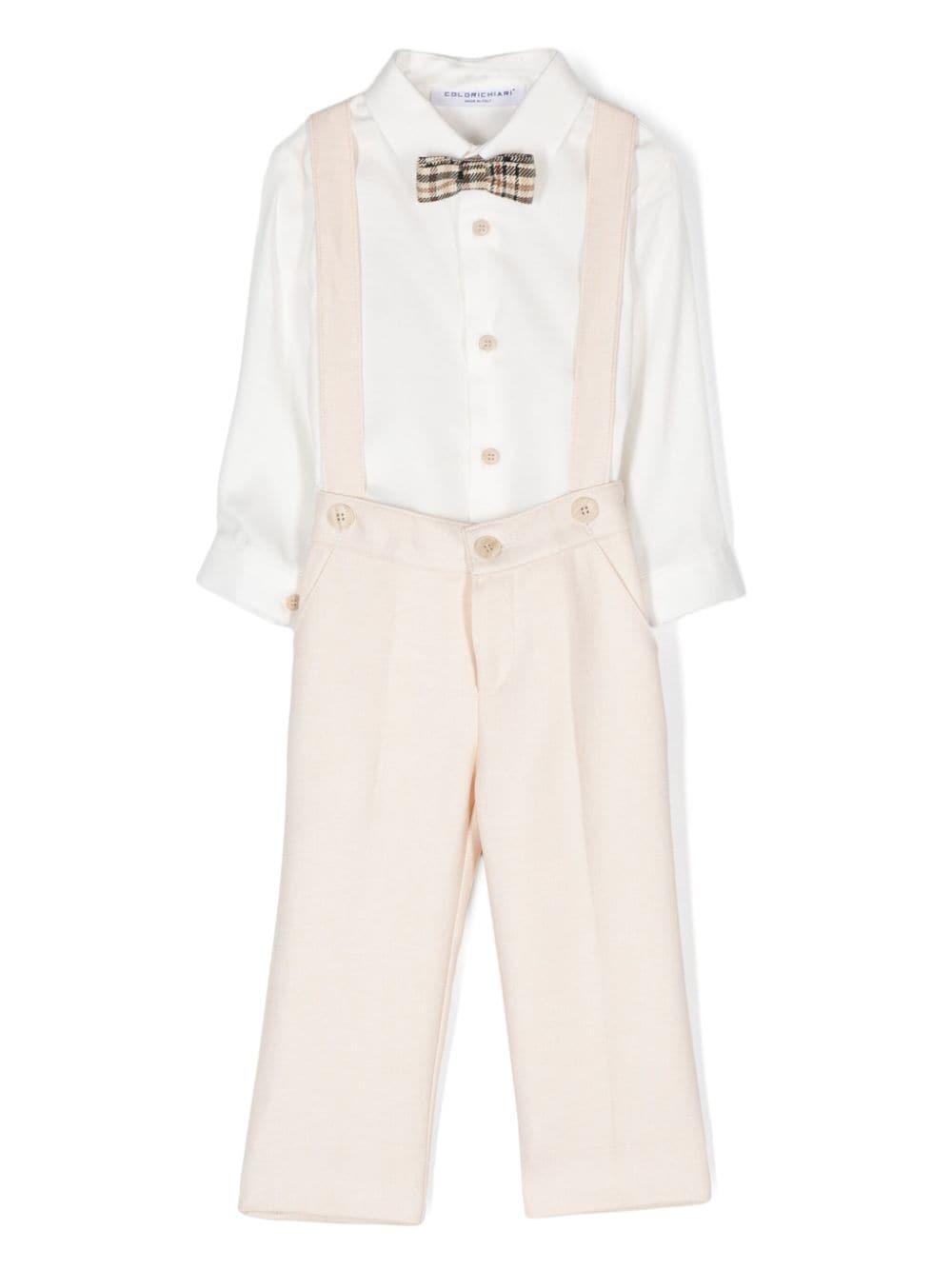 Elegant beige baby suit