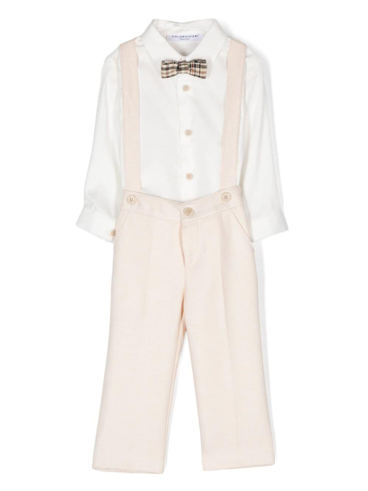 Elegant beige baby suit