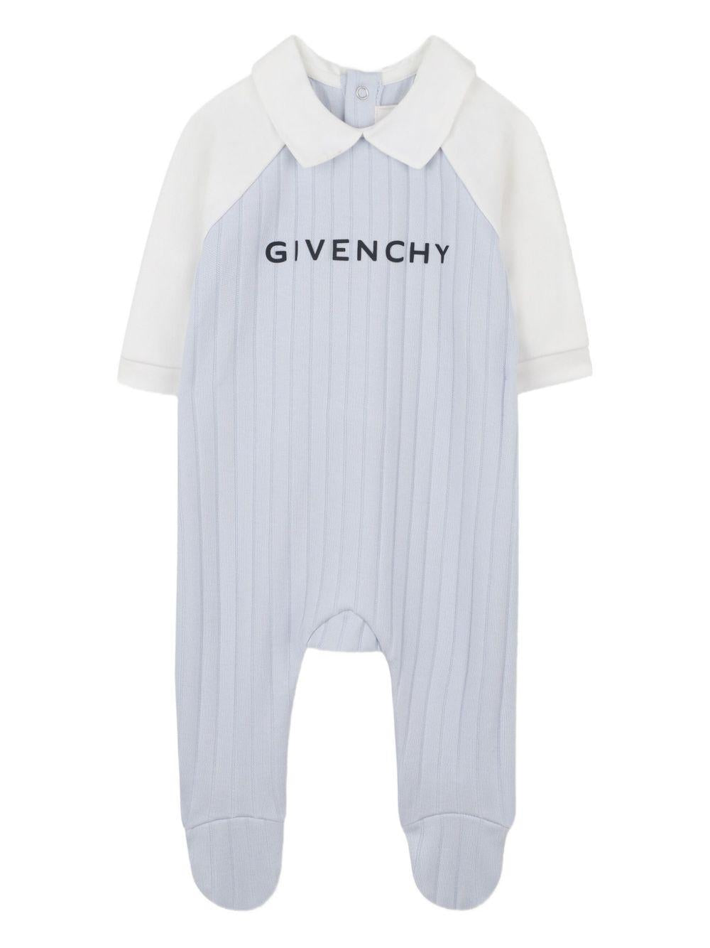 Pigiama azzurro/bianco per neonato H30864 771 Givenchy Kids 