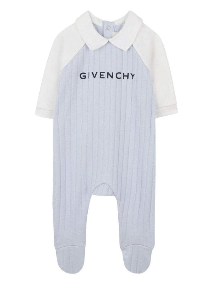 Pigiama azzurro/bianco per neonato H30864 771 Givenchy Kids 