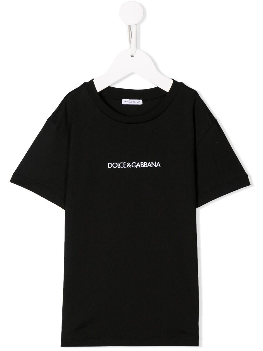 T-shirt nero per bambino L4JT7NG7STN N0000 Dolce & Gabbana Kids 
