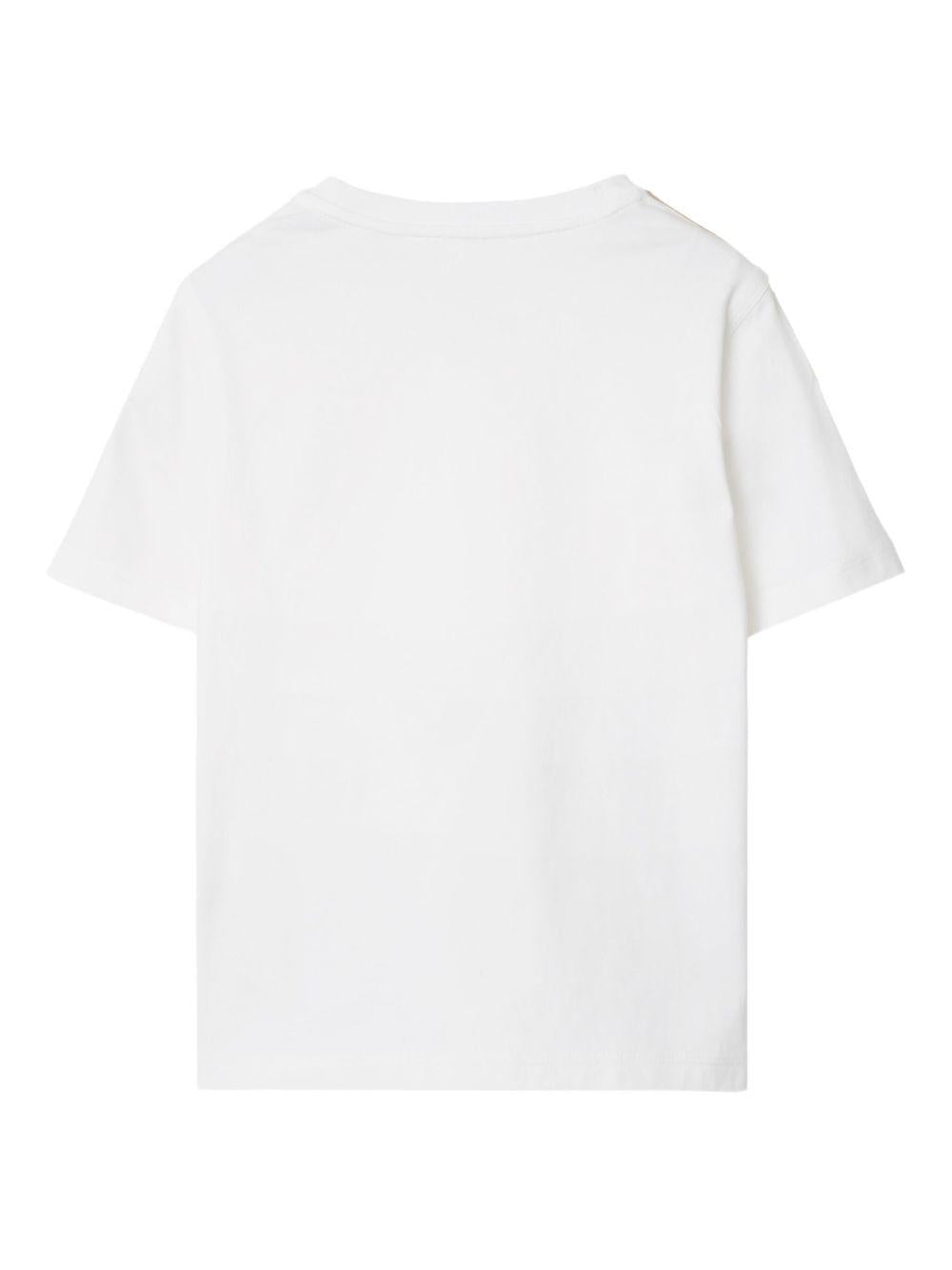 T-shirt bianca per bambino 8108049 A1464 Burberry Kids 