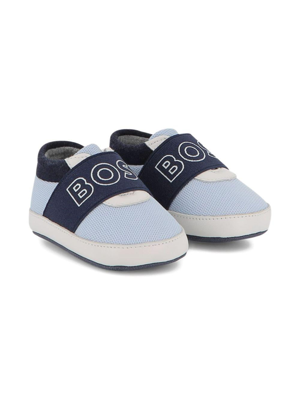 Scarpe azzurre/blu per neonato J52589 849 Boss Kids 