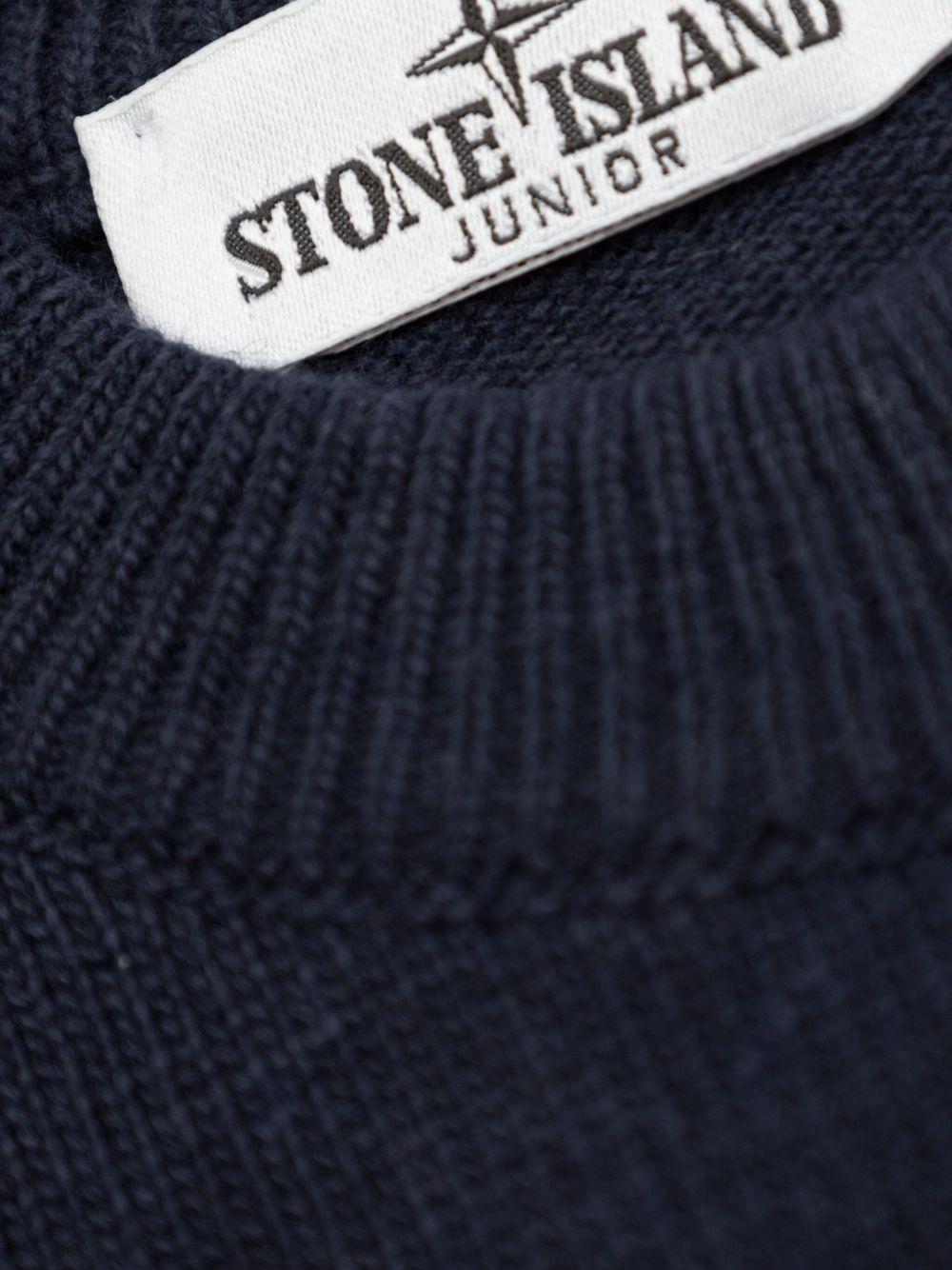 Maglione blu navy per bambino 65100002S00M1 V0020 Stone Island Kids 