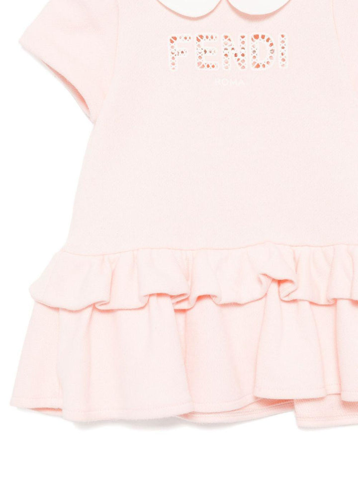 Abito rosa chiaro per neonata BFB5605V0 F0ZKY Fendi Kids 