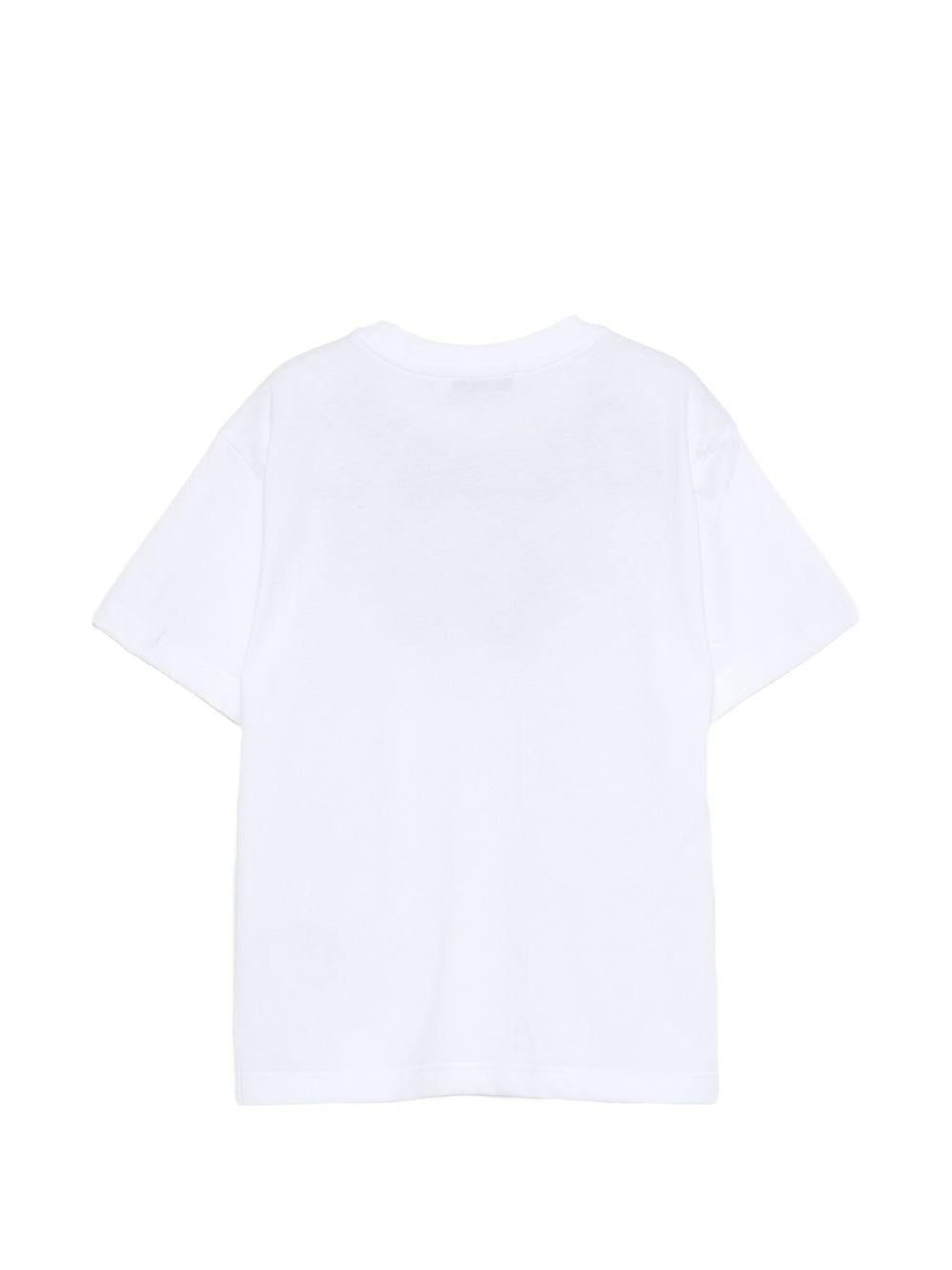 T-shirt bianca per bambino S6MSJUTH222 001/01 Msgm Kids 