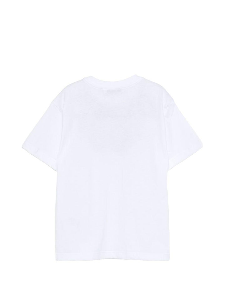 T-shirt bianca per bambino S6MSJUTH222 001/01 Msgm Kids 