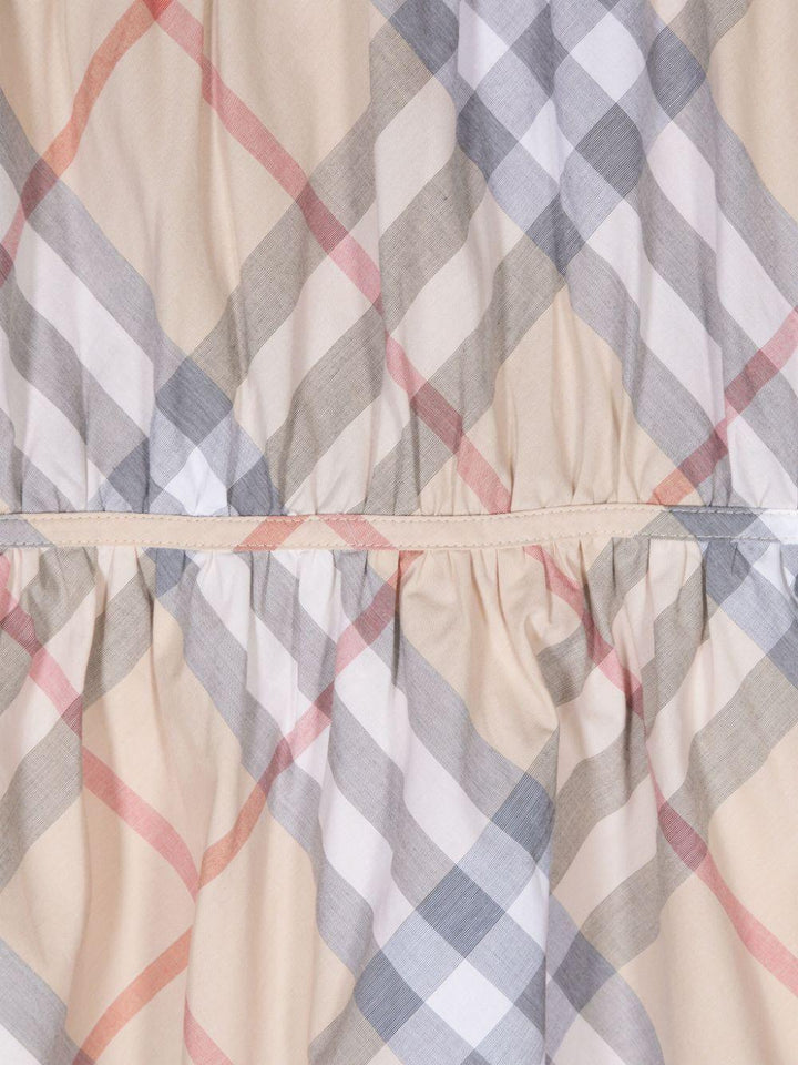 Abito beige/multicolore per bambina 8088681 A2205 Burberry Kids 