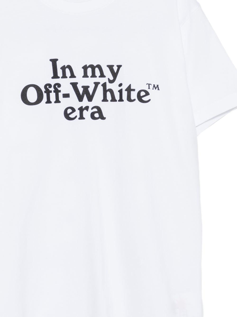 T-shirt bianca per bambino OBAA002S26JER007 1000 Off White Kids 