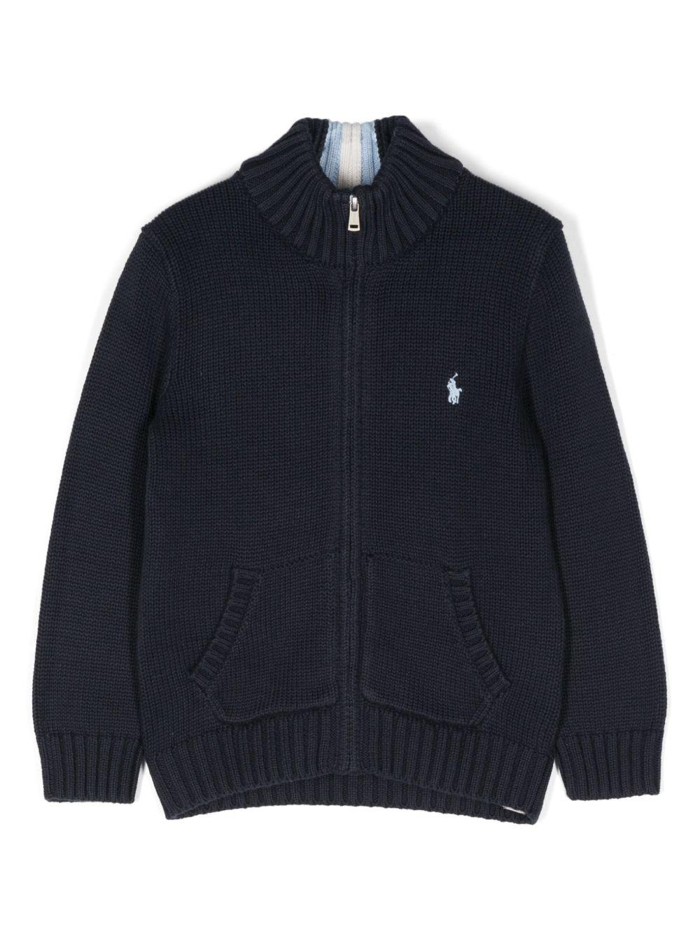 Cardigan blu navy per bambino 322799411 025 Ralph Lauren Kids 