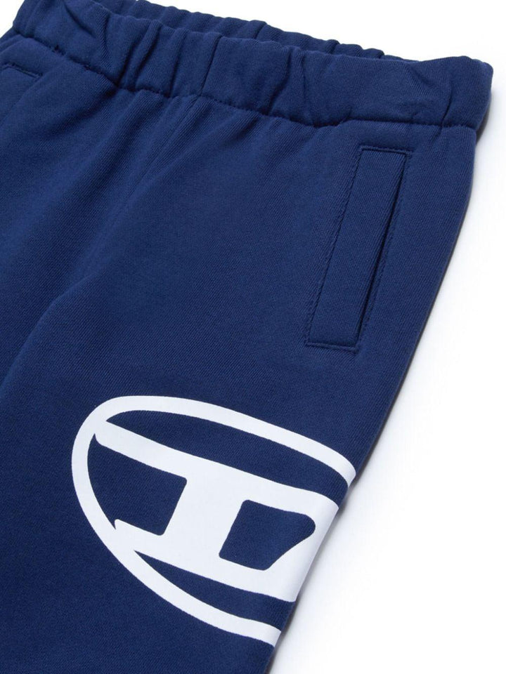 Pantalone per neonato in cotone blu