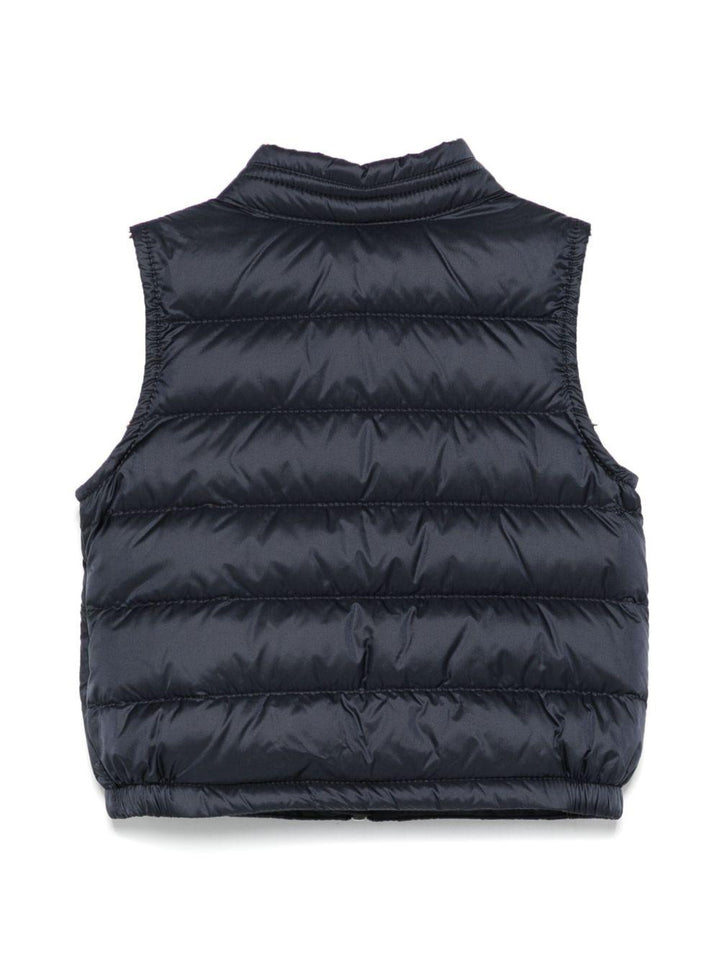 Gilet blu navy per neonato 9511A00023597YF 778 Moncler Kids 