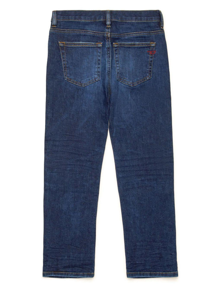 Jeans per bambino in cotone blu scuro
