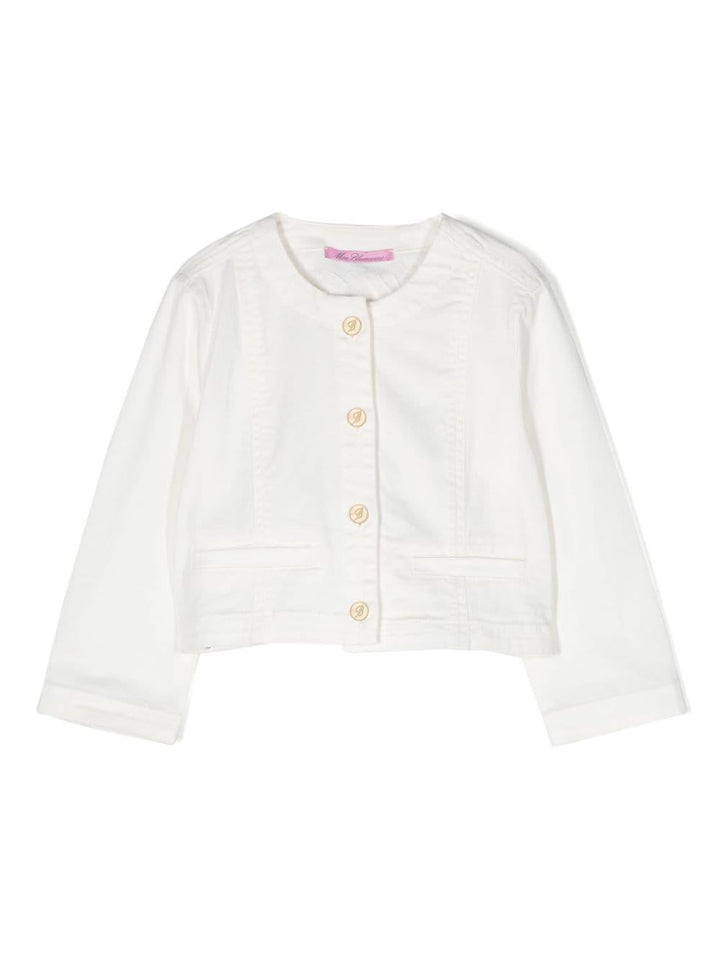 Cream jacket for girls