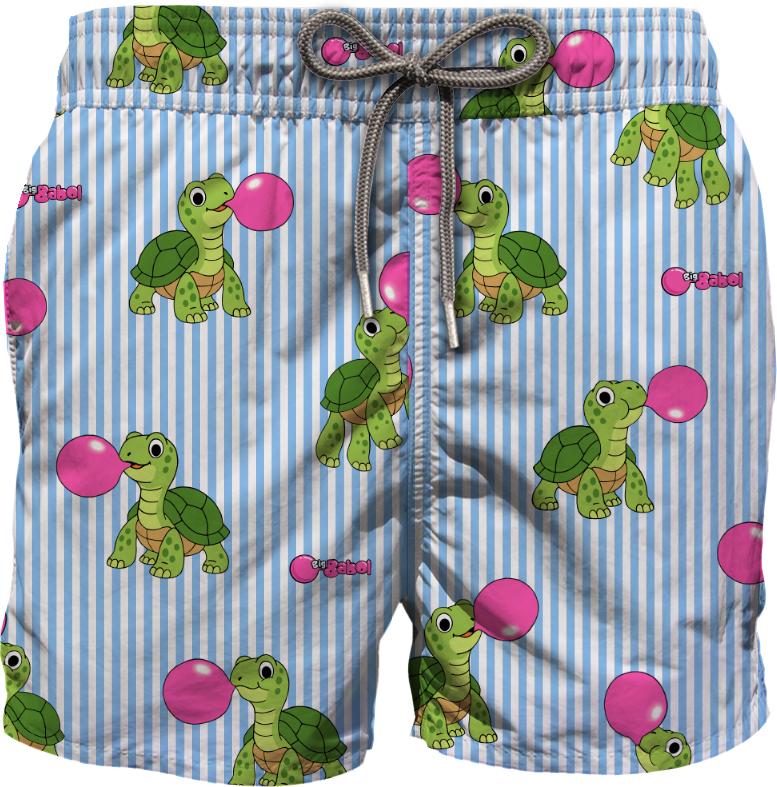Costume azzurro/bianco/multicolor per bambino JEA0001 02201L MC2 Saint Barth Kids 