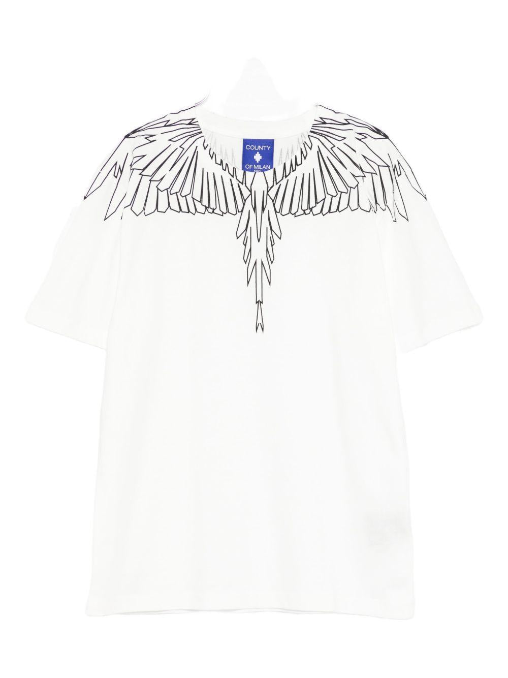T-shirt bianco per bambino F5CMJBTH073 002 Marcelo Burlon Kids 