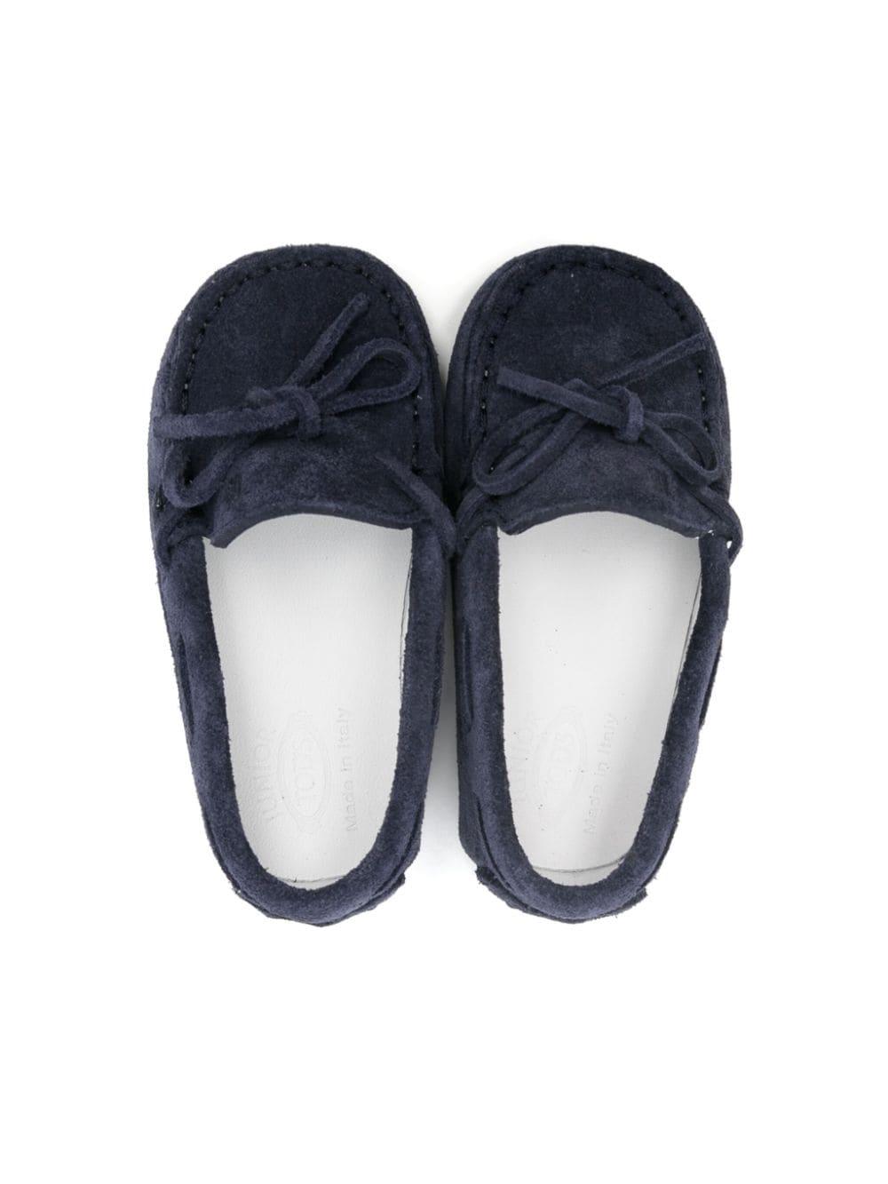 Mocassini blu navy per neonato UXB00G00050RE0 9998 Tod's Kids 