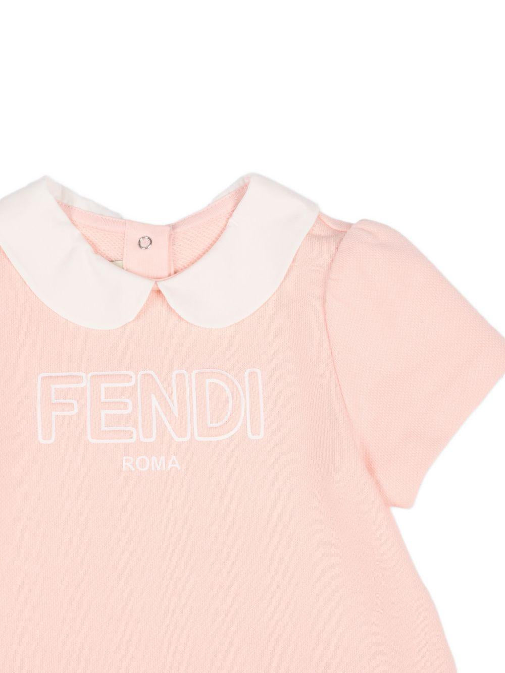 Abito rosa per neonata BFB5645V0 F1UL9 Fendi Kids 