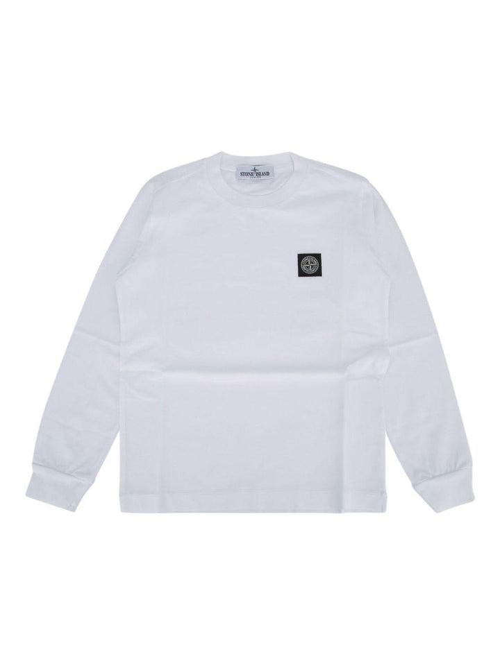 T-shirt bianca per bambino 62100003S0047 V0001 Stone Island Kids 