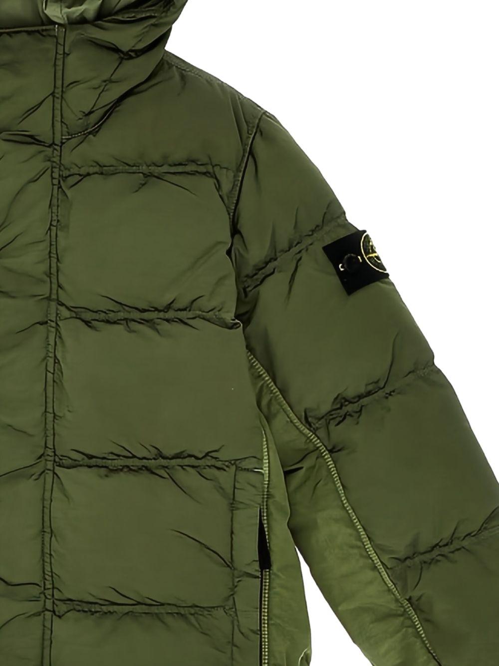 Giubbotto verde salvia per bambino 64100010S0019 V0055 Stone Island Kids 