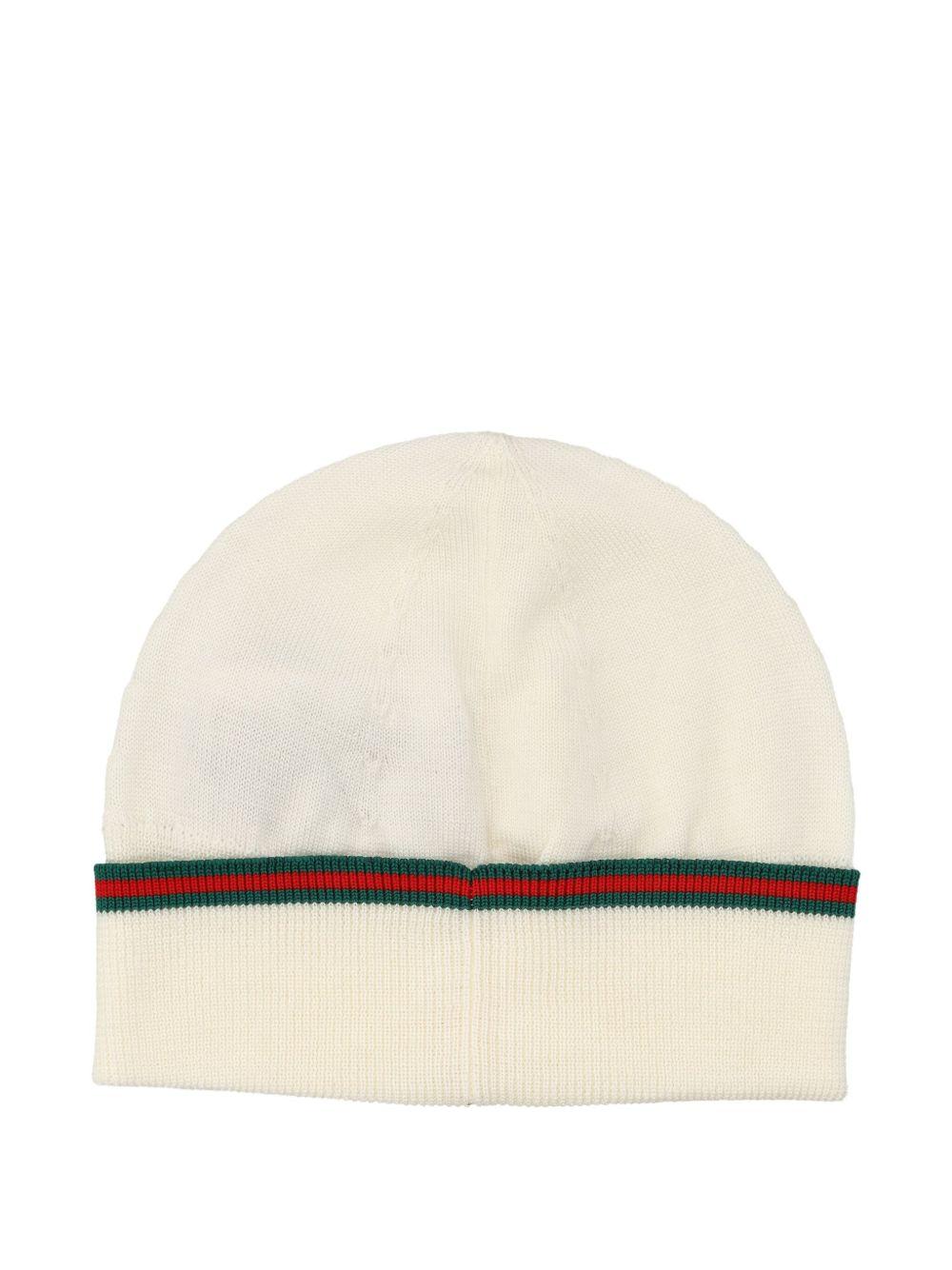 Cappello bianco sporco per neonato 8289153K206 9166 Gucci Kids 