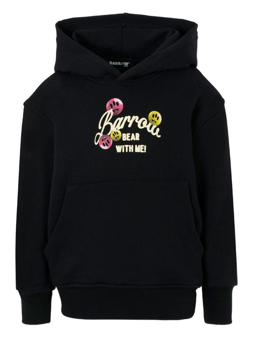 Felpa nera per bambino F5BKJGHS131 110 Barrow Kids 