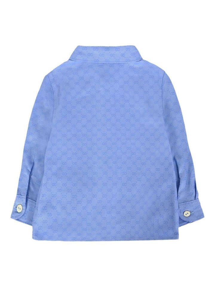 Camicia azzurra per neonato