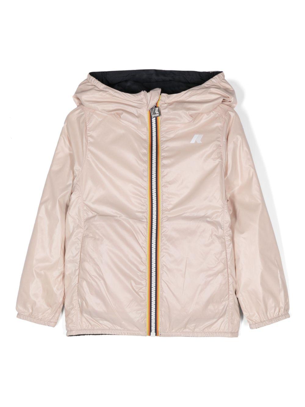 Giubbotto blu/rosa per bambina K61313W AOY K-Way Kids 