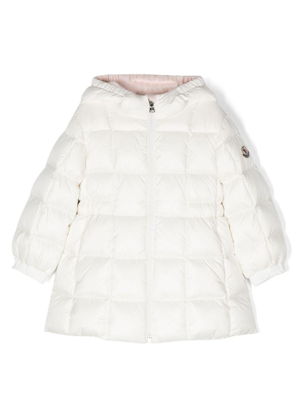 Cappotto Anya bianco per neonata 9511C00004595FE 034 Moncler Kids 