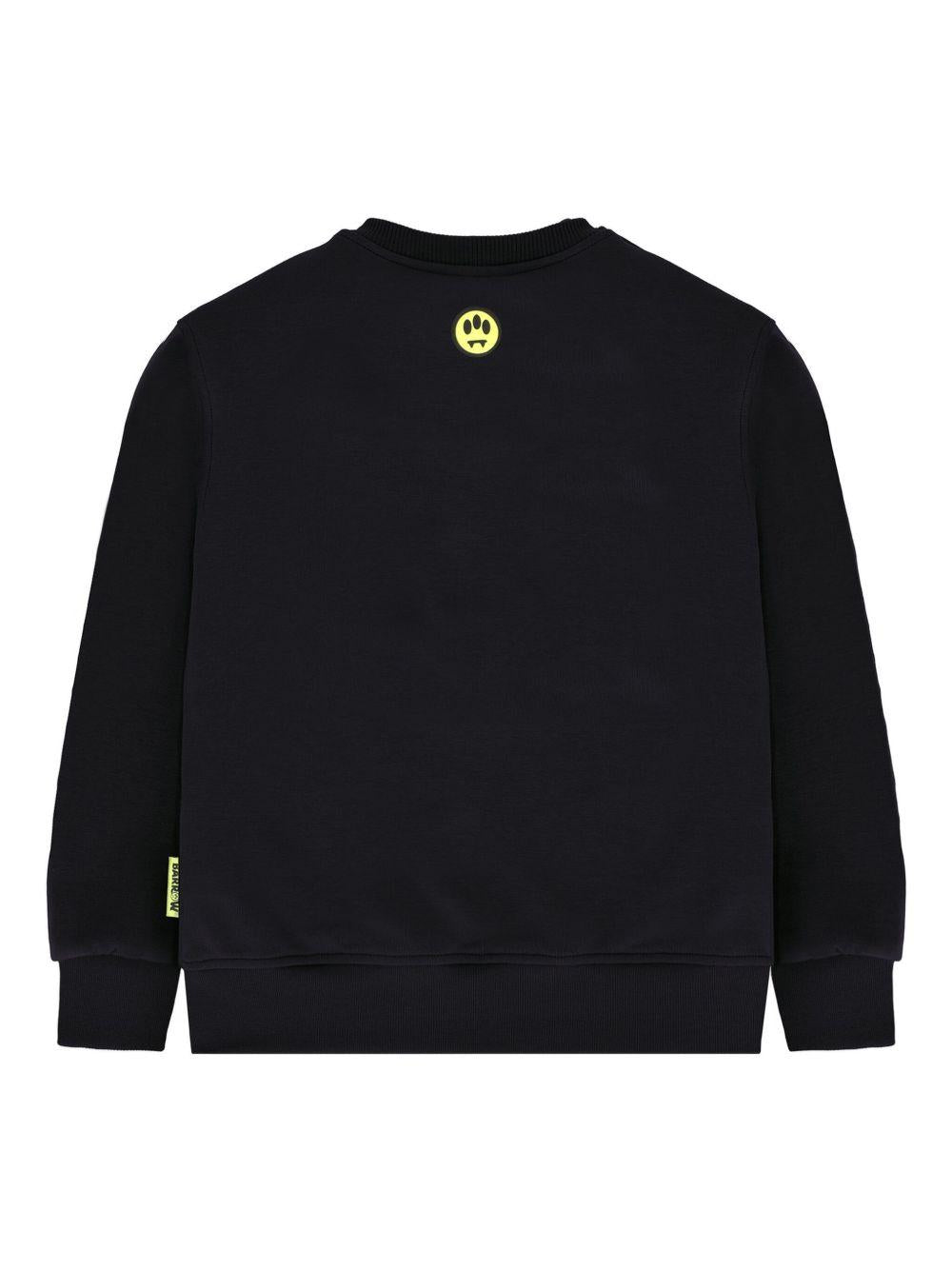 Felpa nera per bambino F5BKJUSW239 110 Barrow Kids 