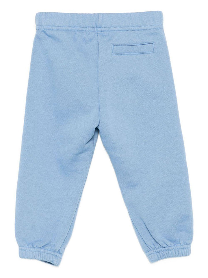 Pantalone blu polvere per neonato PB4X003F25FLE001 4203 Palm Angels Kids 