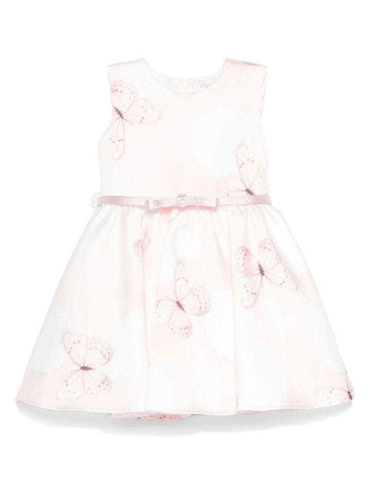 Abito bianco/rosa per neonata
