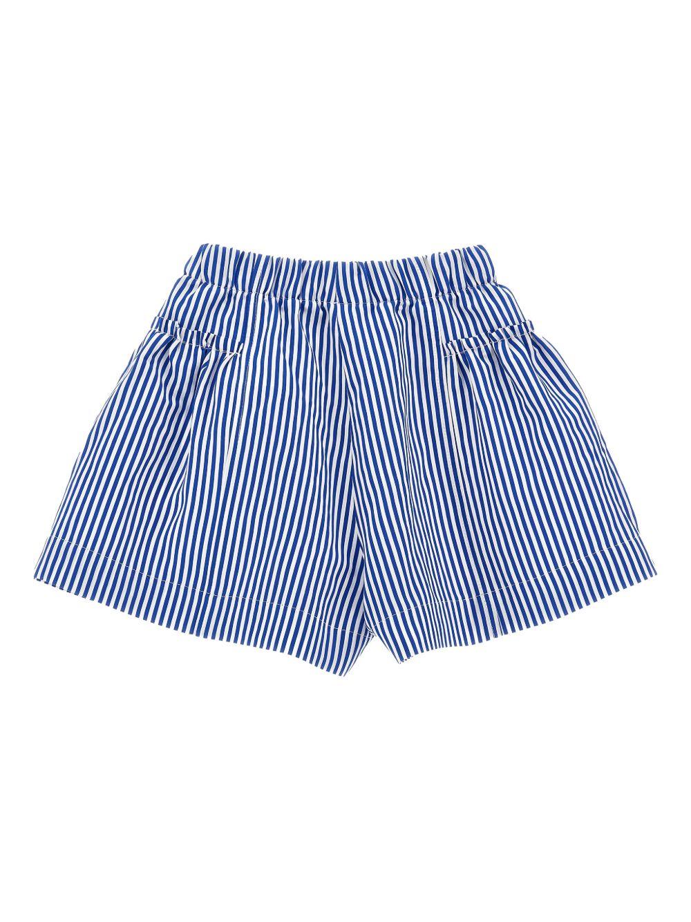 Bermuda a righe blu per neonata 11G4087315 9956 Monnalisa Kids 