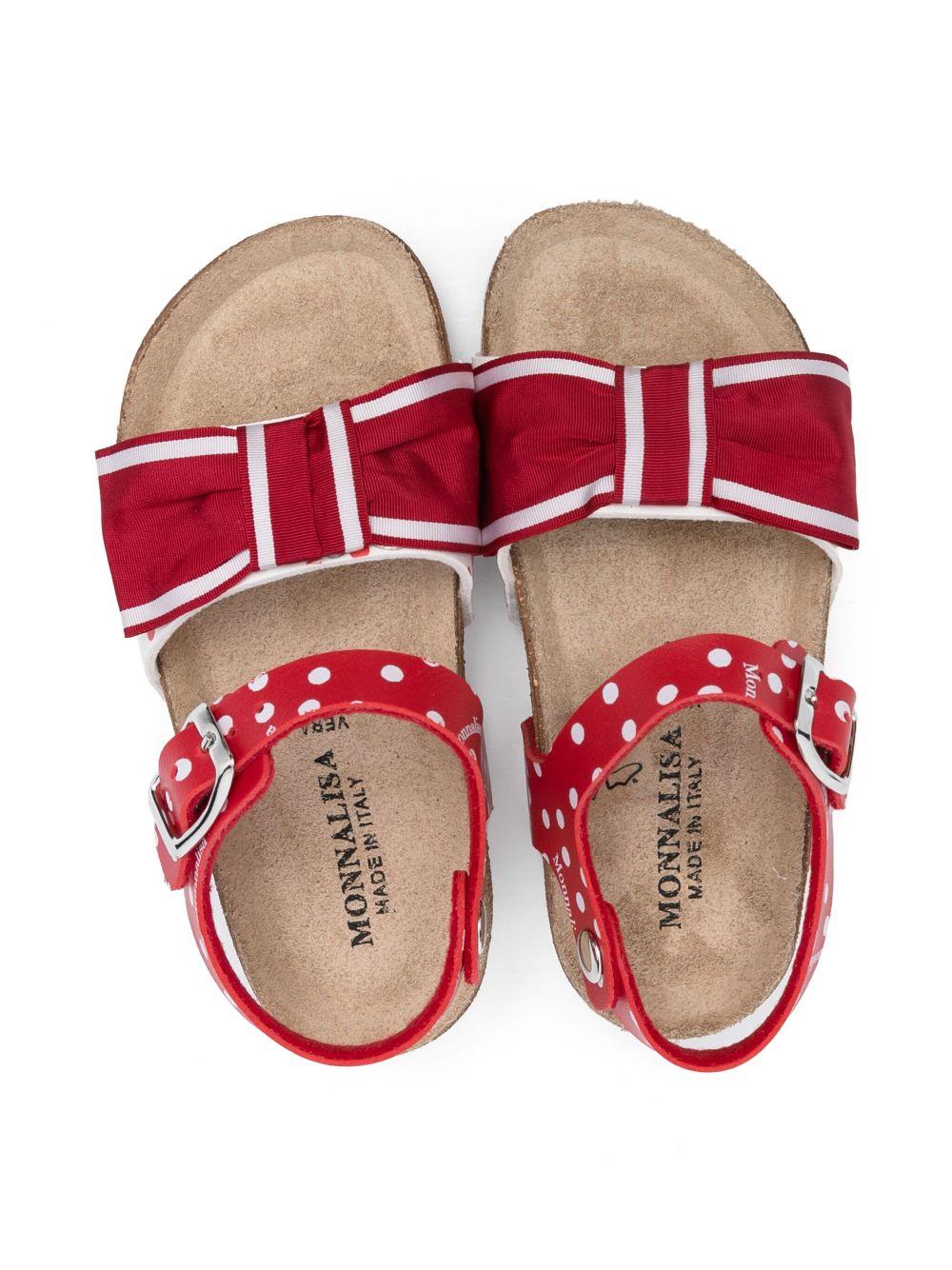 Sandali rosso/bianco per bambina