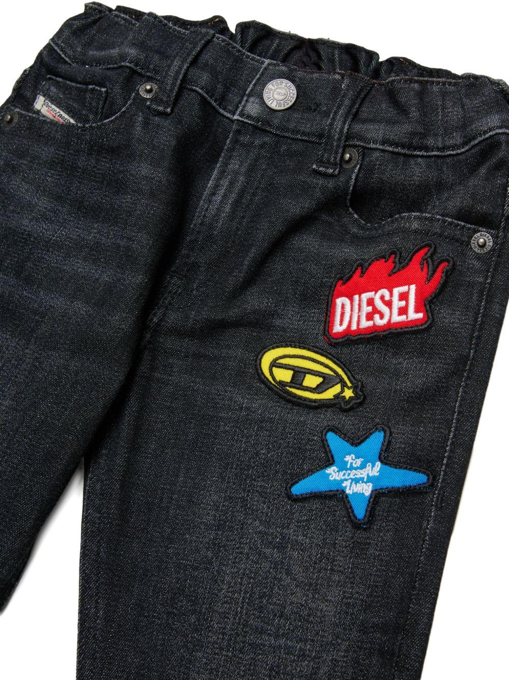 Jeans neri per neonato K00237KXBSK K02 Diesel Kids 