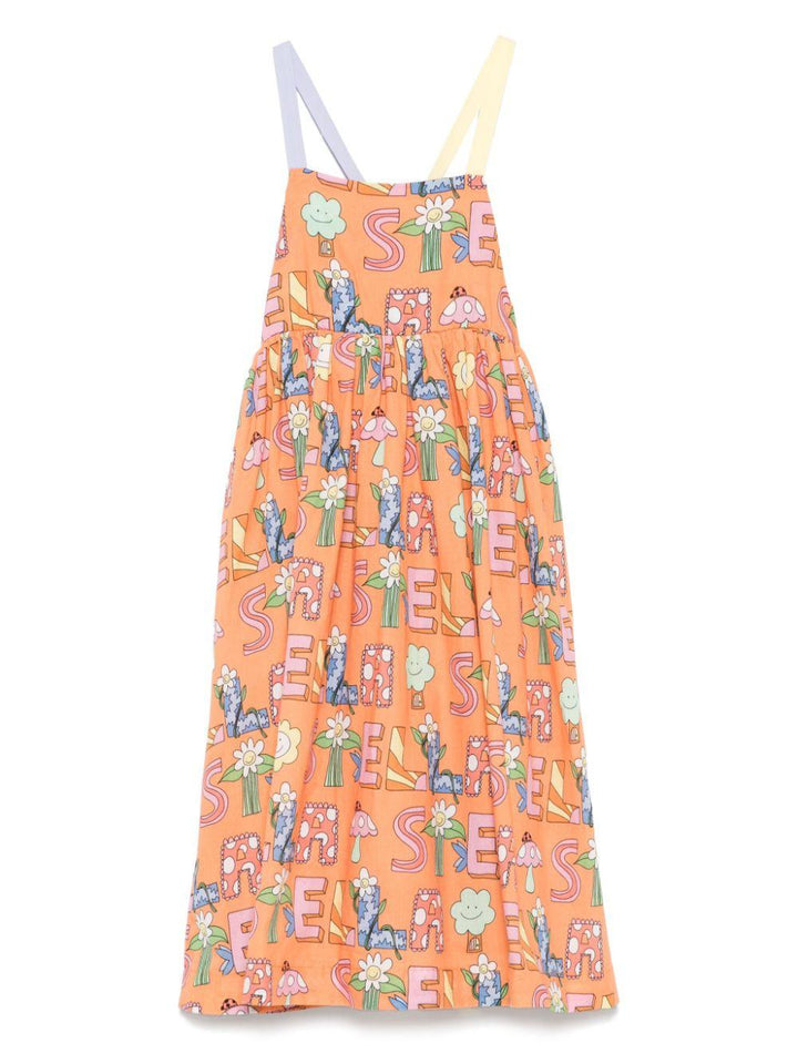 Mandarin orange dress for girls