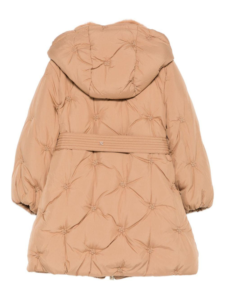 Giubbotto beige cammello per bambina 5848 094 Abel & Lula 