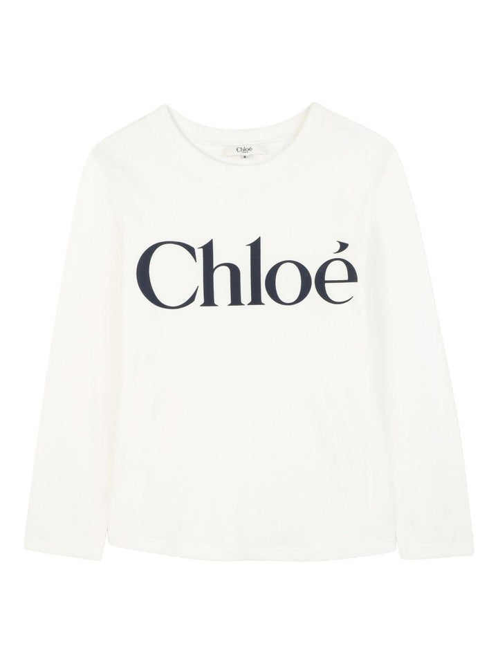 T-shirt bianca per bambina C20650 117 Chloe 