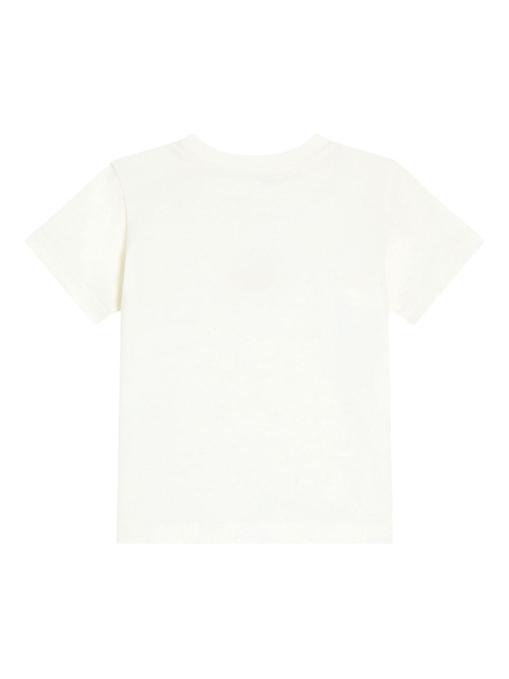T-shirt bianca per bambina L1JT7WG7PSW W0001 Dolce & Gabbana Kids 