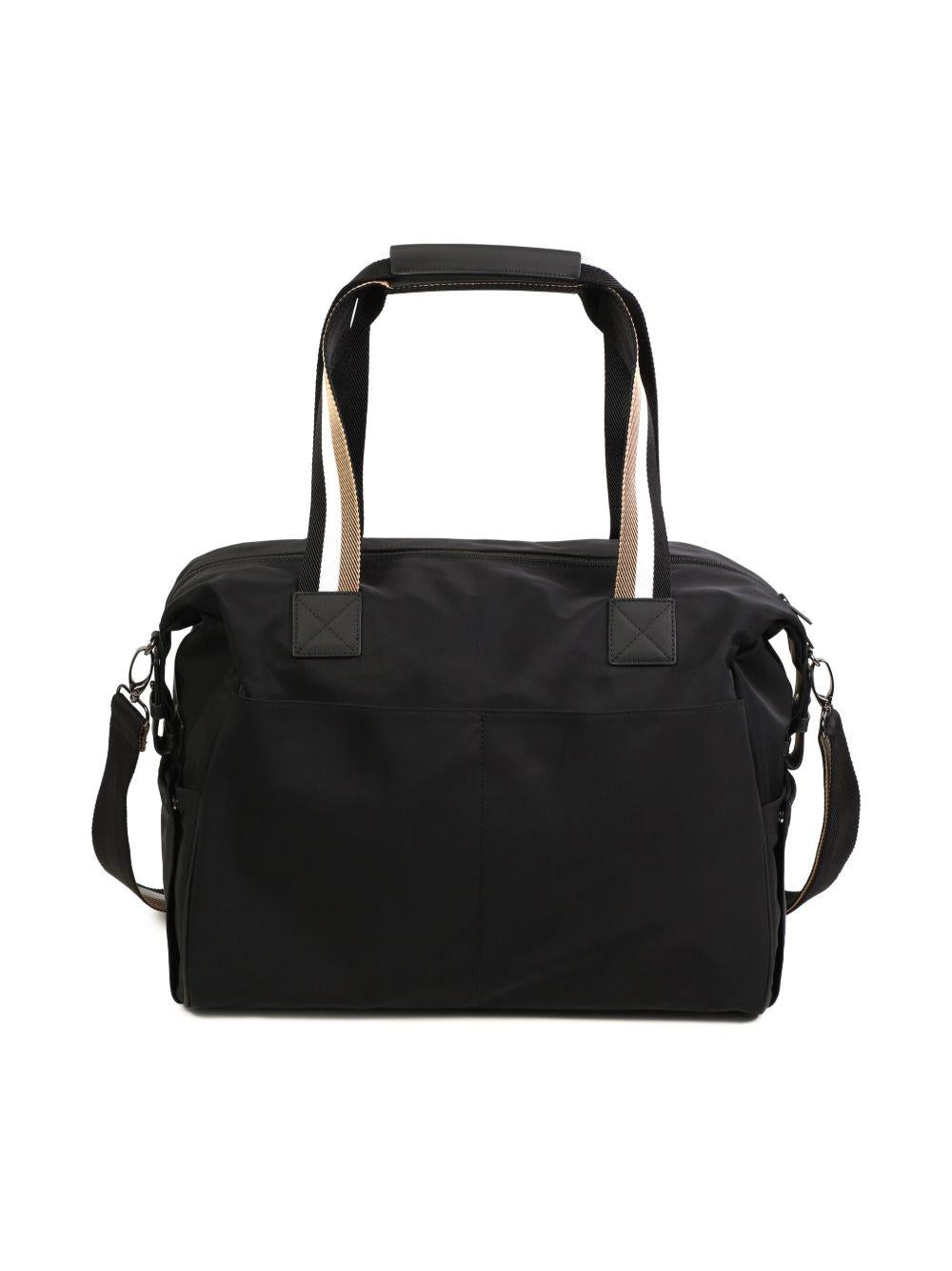 Borsa mamma nera con logo