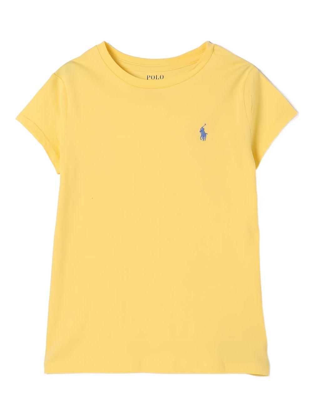 T-shirt gialla per bambina 313833549 082 Ralph Lauren Kids 