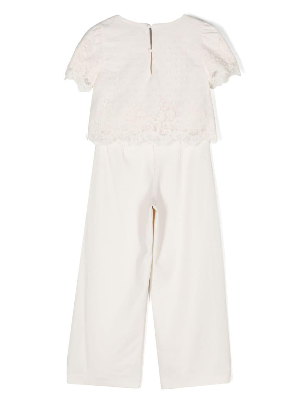 Completo bianco per bambina