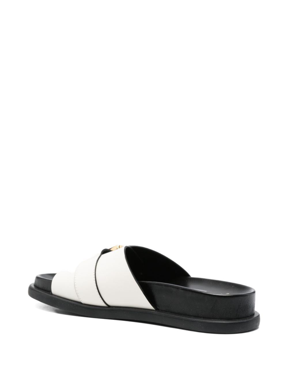 Sandali bianche/nere per bambina F4A2E06000092 A257 Elisabetta Franchi Kids 