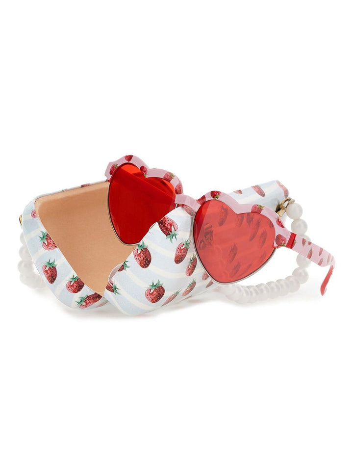 Occhiali rossi per bambina 39G0287072 5244 Monnalisa Kids 